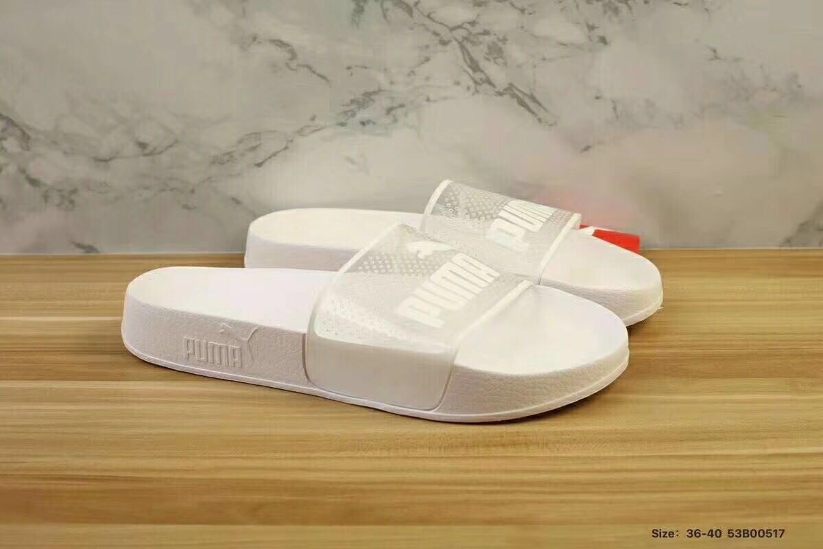 50 PUMA/彪马 蕾哈娜Fenty联名 透明果冻款时尚防水凉拖鞋