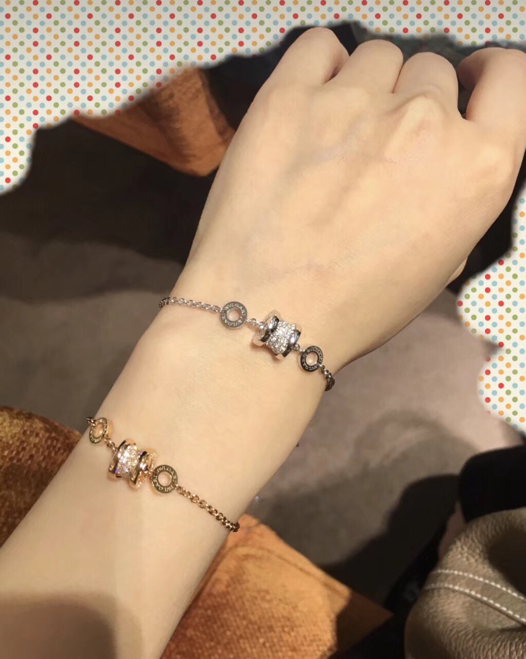 Bvlgari 纯银925#宝格丽#小蛮腰手链，S925通体纯银，高端版本，搭配专用龙牙扣 没对比就没伤害 ，分白金玫瑰金两色