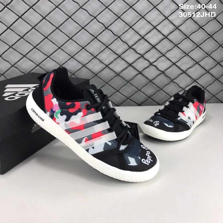 130阿迪达斯ADIDAS TERREX CC BOAT  “小猪佩奇” 编织飞线爆米花 户外涉水鞋