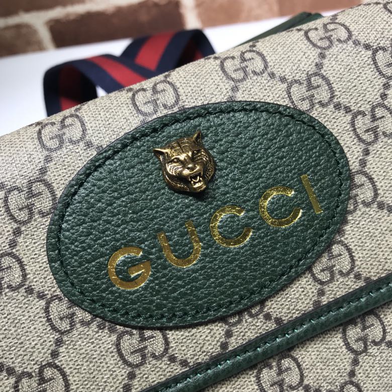 GUCCI古驰高级人造帆布小号邮差包501050