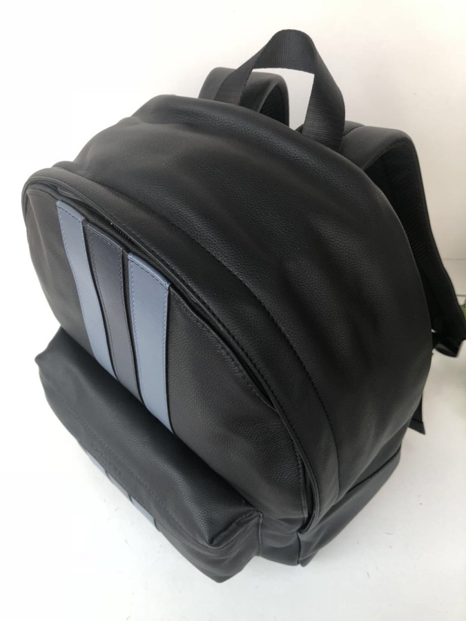 Coach coach/蔻驰 新款男双肩背包印花书包 23214 全皮 条纹款 头层牛皮材质
