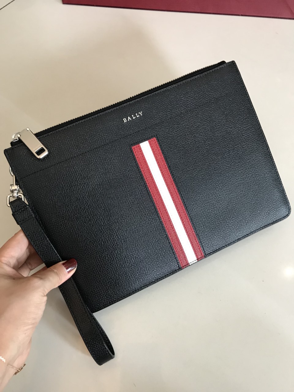 [Bally Wallets]Exclusive counter genuine original cowhide material Men