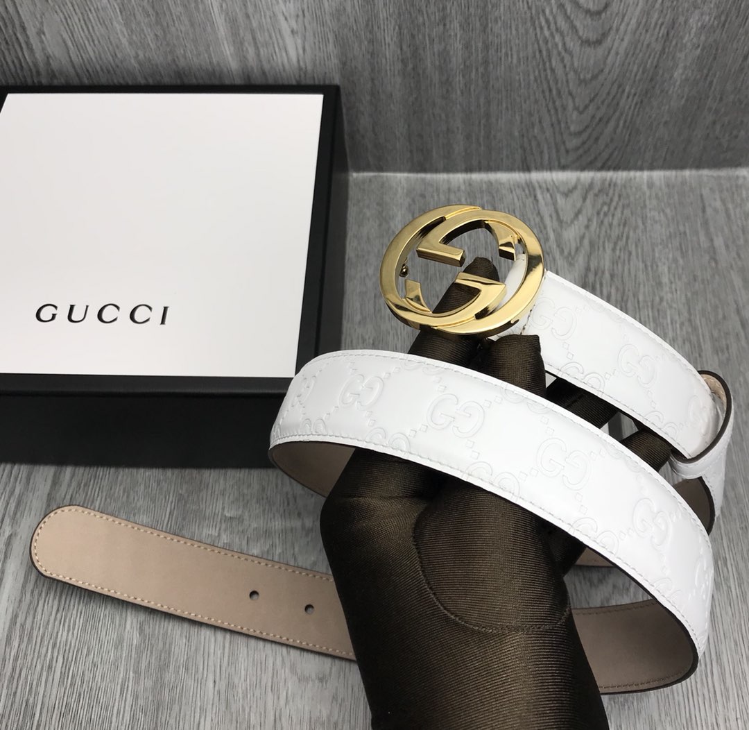 [Gucci Belts]Gucci Belt Fashion classic best-selling Color: white [color] size