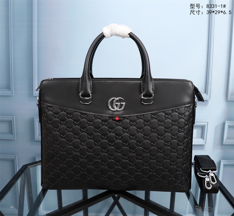 GUCCI古奇 独家新款，内附海关二维码【型号】8331-1[强]商务休闲包【尺寸】39-29-6cm【