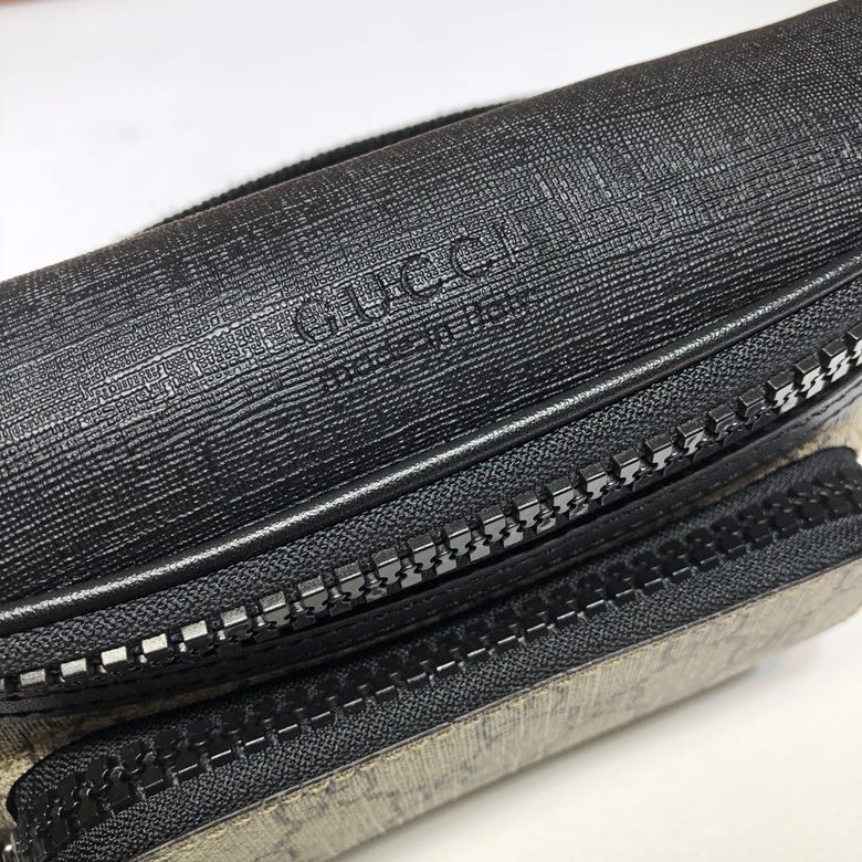 GUCCI古驰GG Supreme帆布腰包450946
