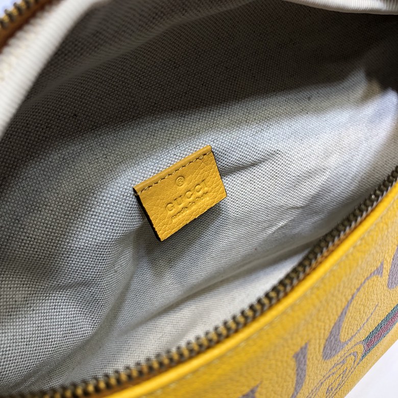 GUCCI古驰男士时尚印花皮革腰包493869