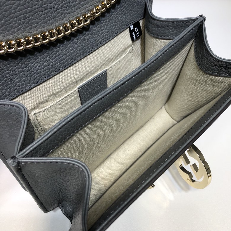 GUCCCI古驰女士荔枝纹双G单肩斜挎包510304