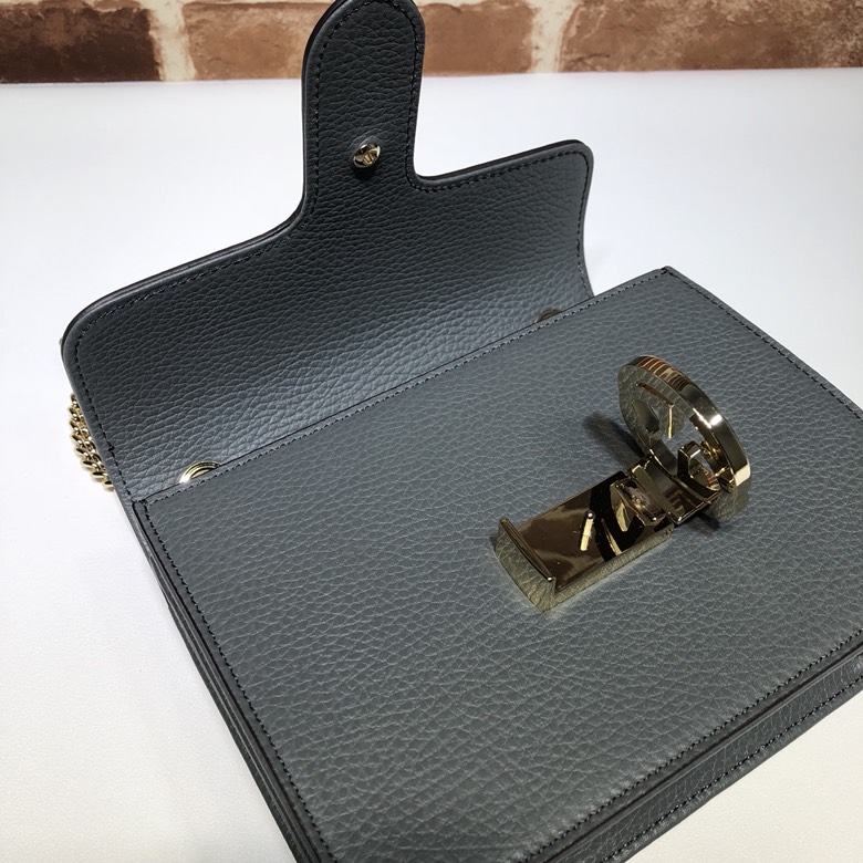 GUCCCI古驰女士荔枝纹双G单肩斜挎包510304