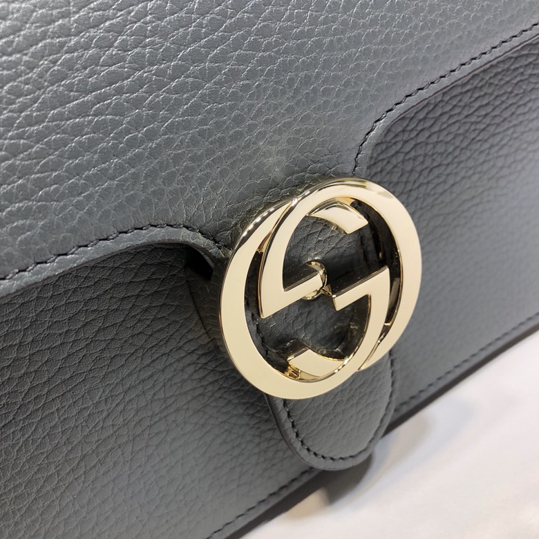 GUCCCI古驰女士荔枝纹双G单肩斜挎包510304