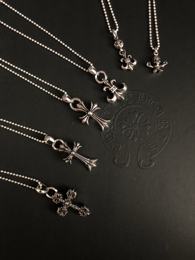 Chrome Hearts 𝐂𝐡𝐫𝐨𝐦𝐞 𝐡𝐞𝐚𝐫𝐭𝐬克罗心 款项链 版 部分项链