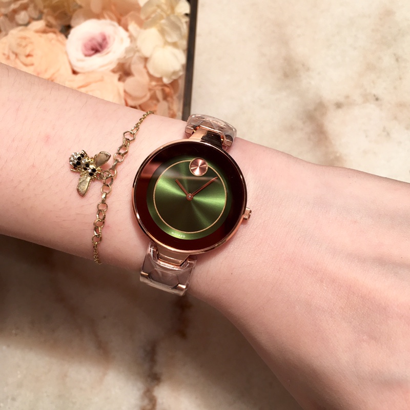 Popular Women’s 316L Steel Movado Wristwatch with Imported Stone Cores - 图片 2