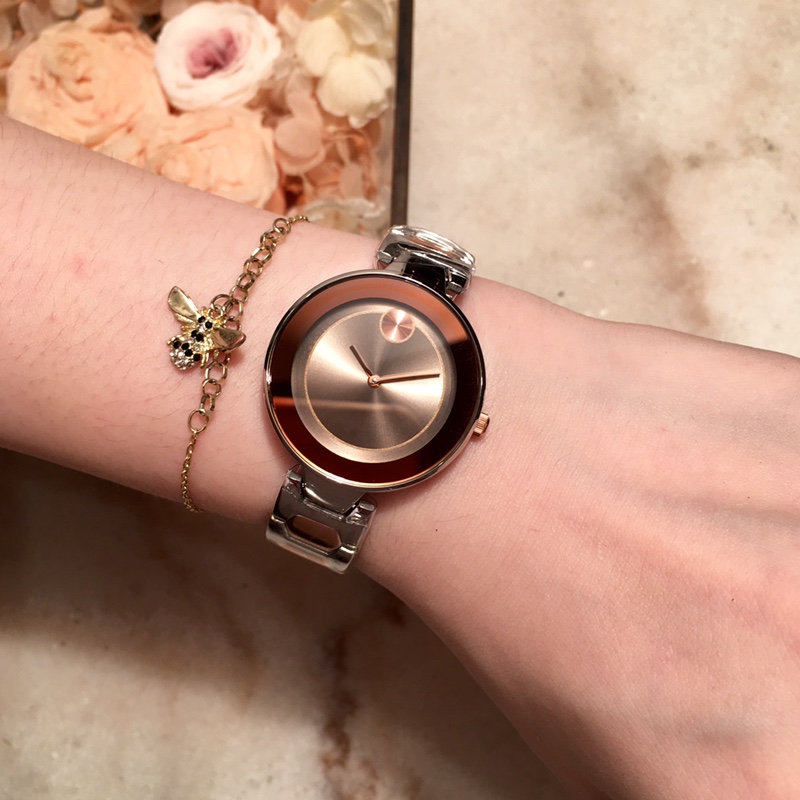 Popular Women’s 316L Steel Movado Wristwatch with Imported Stone Cores - 图片 5