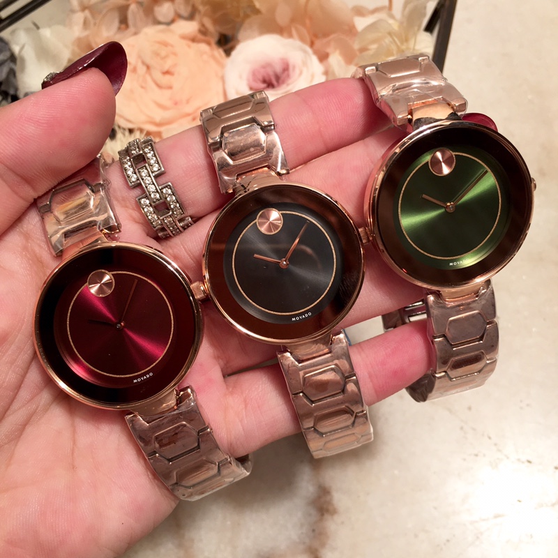 Popular Women’s 316L Steel Movado Wristwatch with Imported Stone Cores - 图片 6