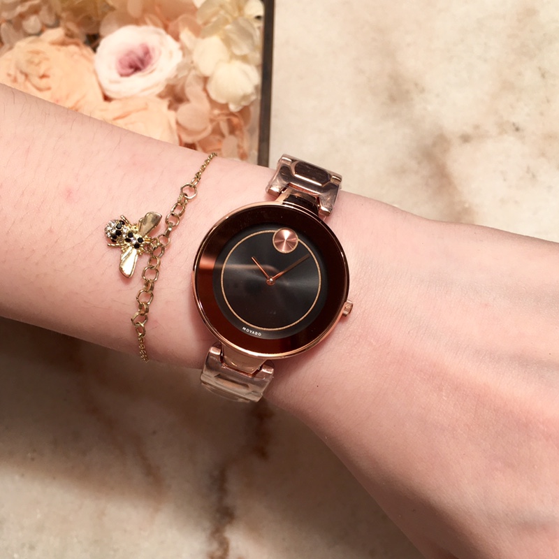Popular Women’s 316L Steel Movado Wristwatch with Imported Stone Cores - 图片 3
