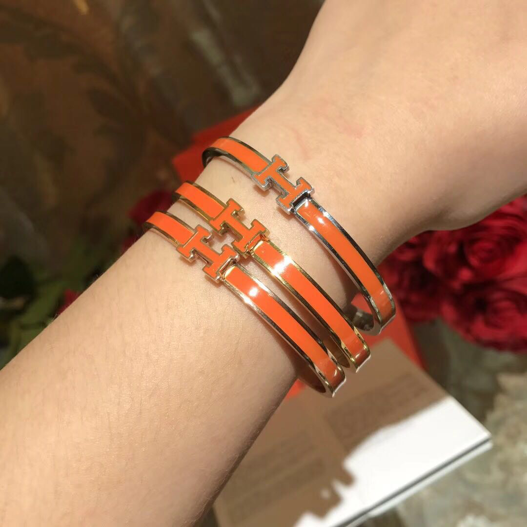 Hermes Jewelry Bracelet Buy the Best High Quality Replica
 Black Gold Orange Pink Red Rose Silver White
