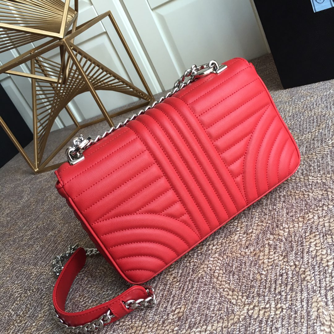 PRADA普拉达进口小牛皮链条包1BD108