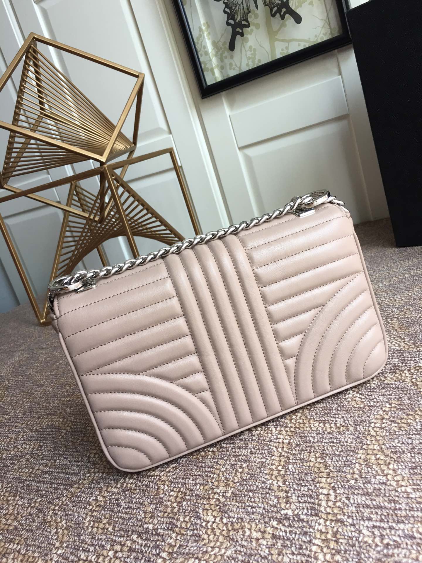 PRADA普拉达进口小牛皮链条包1BD108