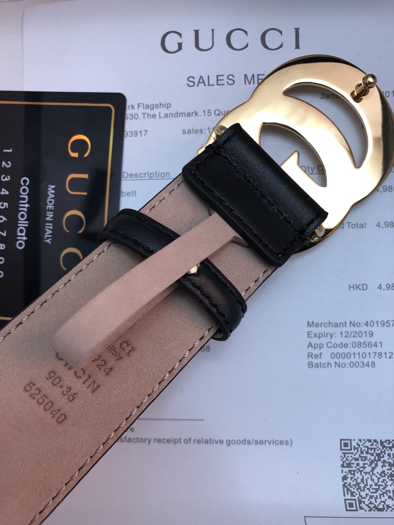 配送专柜全套礼盒包装古驰原单头层牛皮