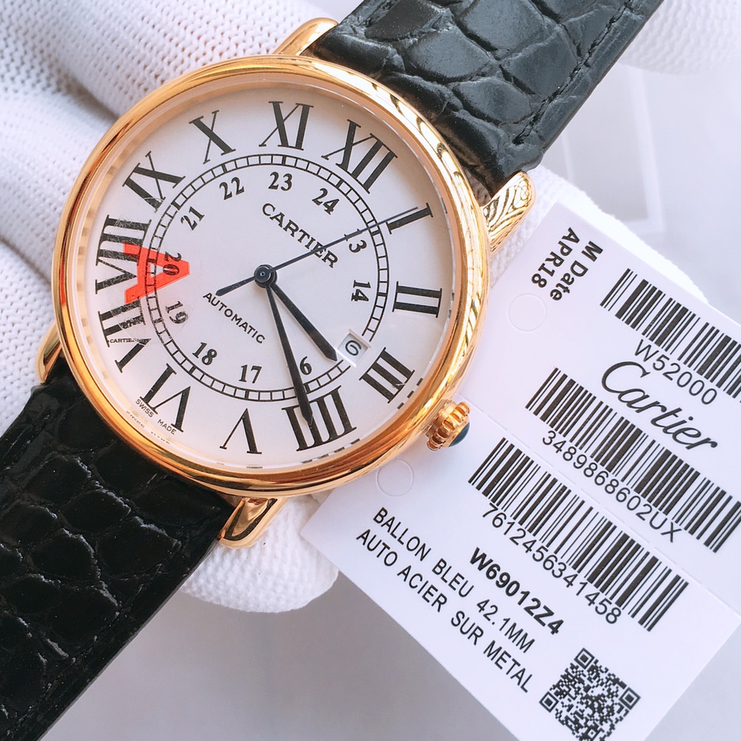 高仿卡地亚CARTIER机械腕表尺寸40mm*12mm实拍图片