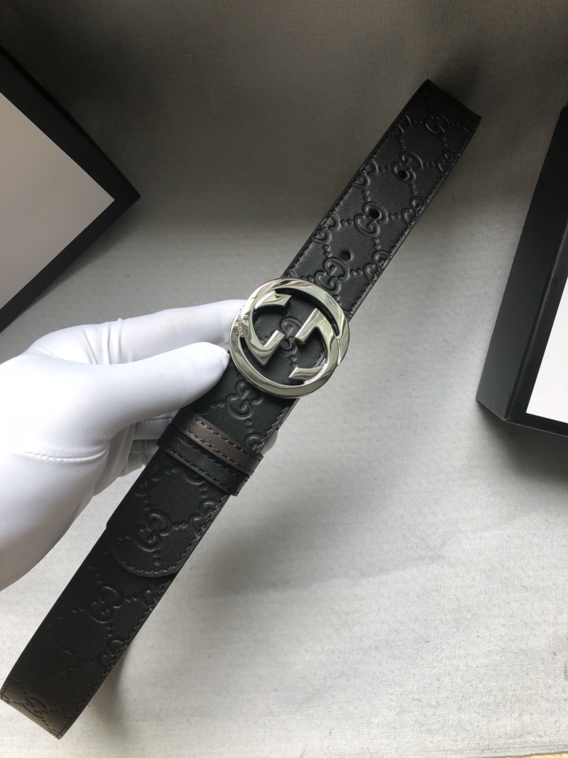 配送专柜全套礼盒包装古驰原单头层牛皮