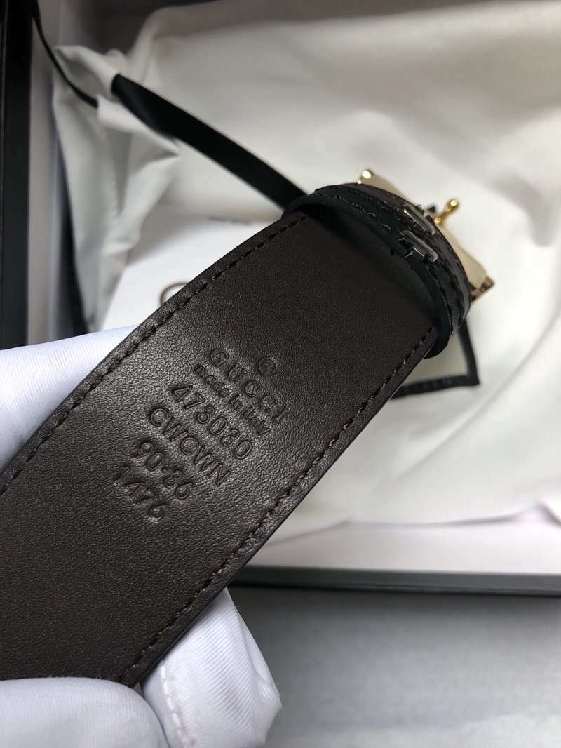 配送专柜全套礼盒包装古驰原单头层牛皮