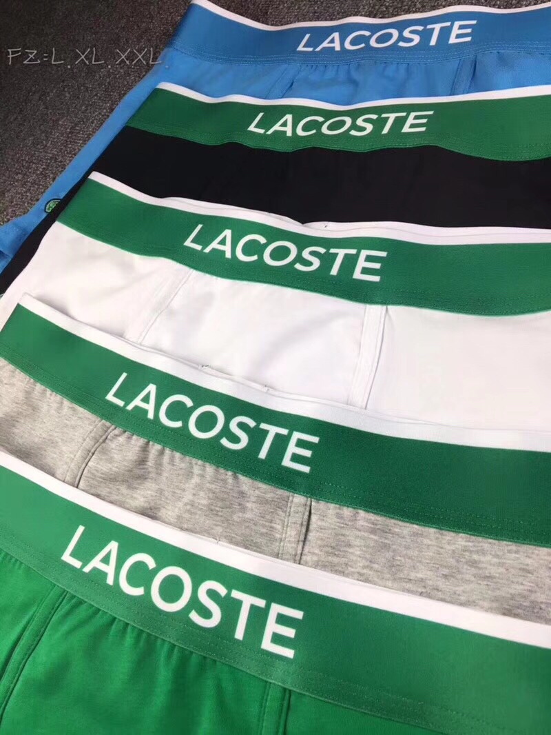  🌟LACOSTE 鳄鱼🌟【齐色齐码】四季高端短裤内裤 原单货底裤 小平角男子全棉面料 非常贴身 舒适 