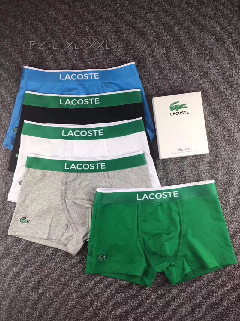  🌟LACOSTE 鳄鱼🌟【齐色齐码】四季高端短裤内裤 原单货底裤 小平角男子全棉面料 非常贴身 舒适 