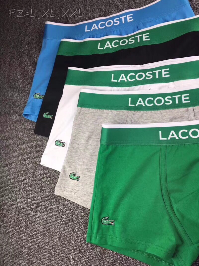  🌟LACOSTE 鳄鱼🌟【齐色齐码】四季高端短裤内裤 原单货底裤 小平角男子全棉面料 非常贴身 舒适 