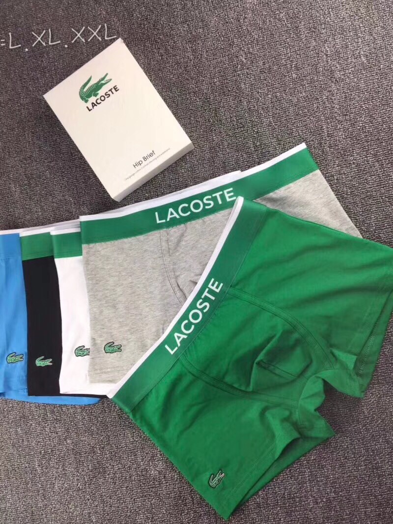  🌟LACOSTE 鳄鱼🌟【齐色齐码】四季高端短裤内裤 原单货底裤 小平角男子全棉面料 非常贴身 舒适 