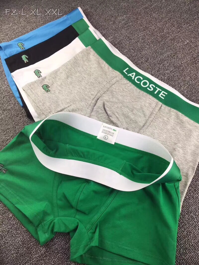  🌟LACOSTE 鳄鱼🌟【齐色齐码】四季高端短裤内裤 原单货底裤 小平角男子全棉面料 非常贴身 舒适 