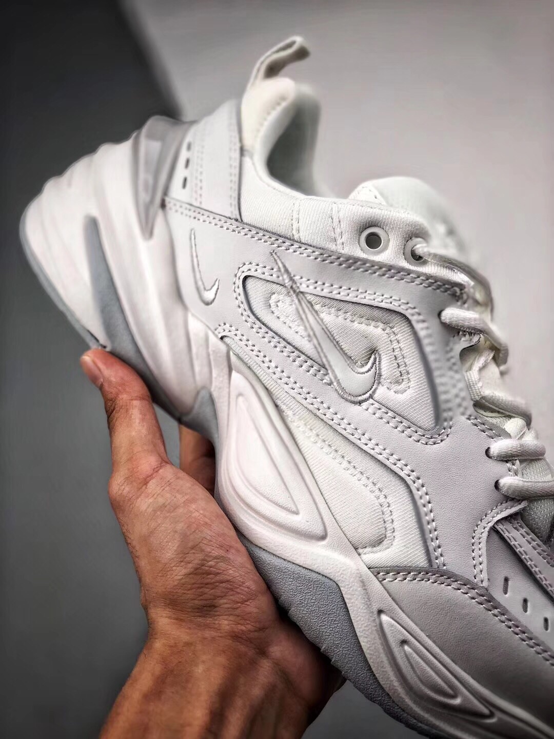 Nike Air Monarch the M2K Tekno 纯白配色  Size：36 36.5 37.5 38 38.5 39 40 40.5 41 42 42.5 43 44 44.5 45