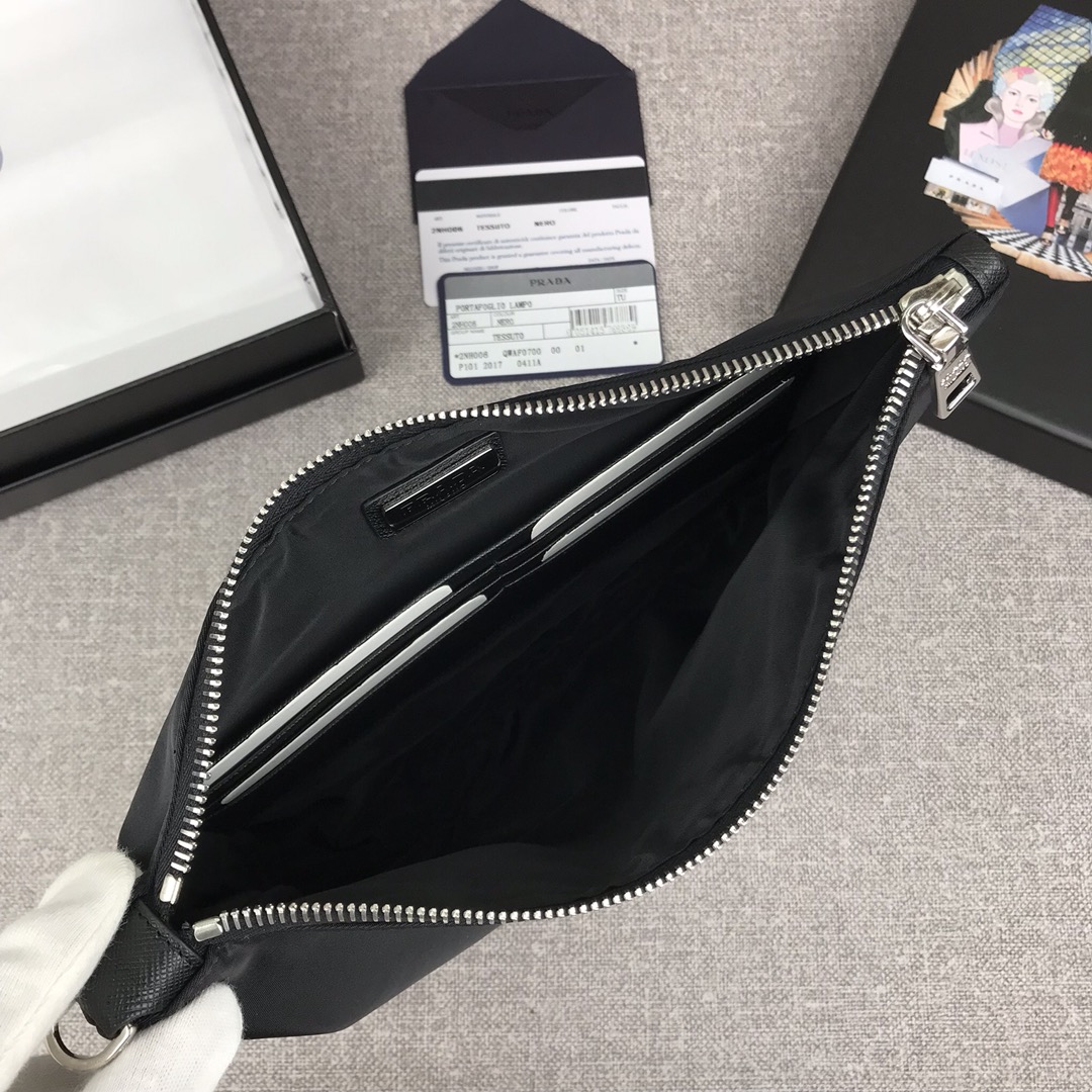 顶级】PRADA经典尼龙布手包💼最新款式,专柜同步,开发,型号2NH006,颜色:黑色/三角唛,内码布标165代工码💋顶级进口尼龙材质+牛皮,尼 8