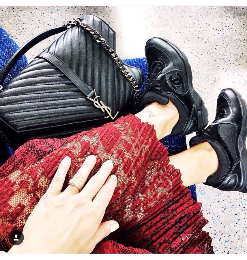 Saint laurent Ysl Monogram college_32cm黑色银扣392738