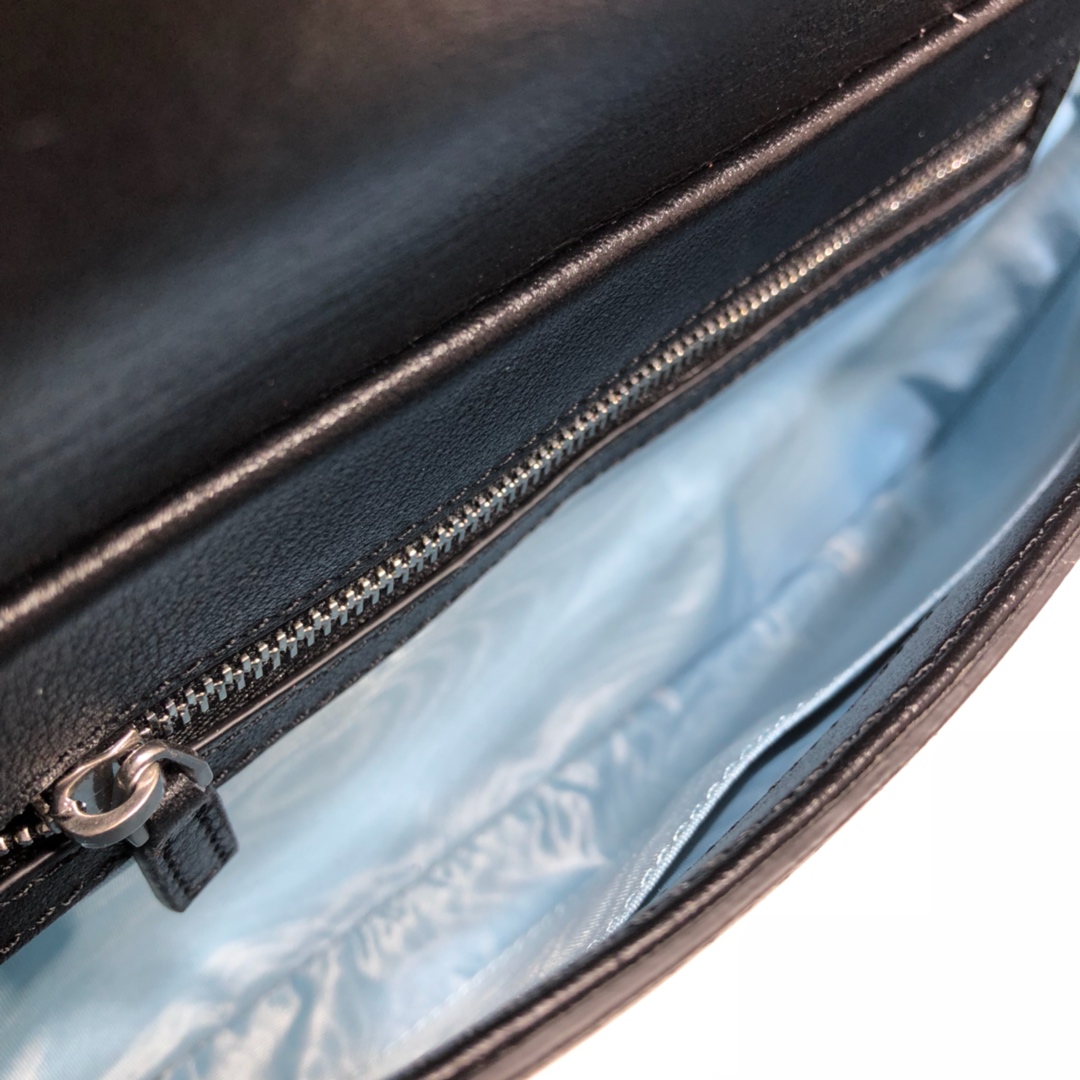 GUCCI古驰双袋正反双面虎头链条包524822