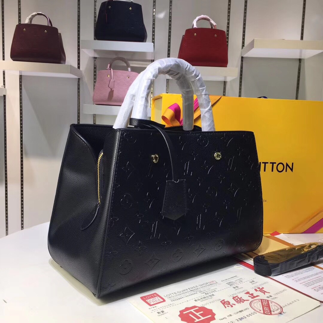 Louis Vuitton M41046 Black Monogram Empreinte 33x23x15cm work everyday