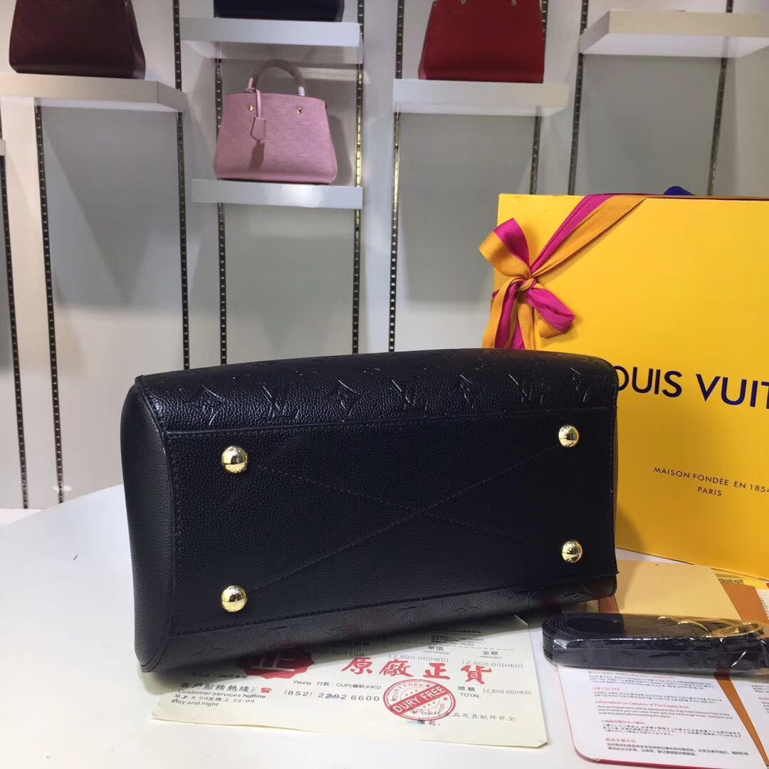 Louis Vuitton M41046 Black Monogram Empreinte 33x23x15cm work everyday