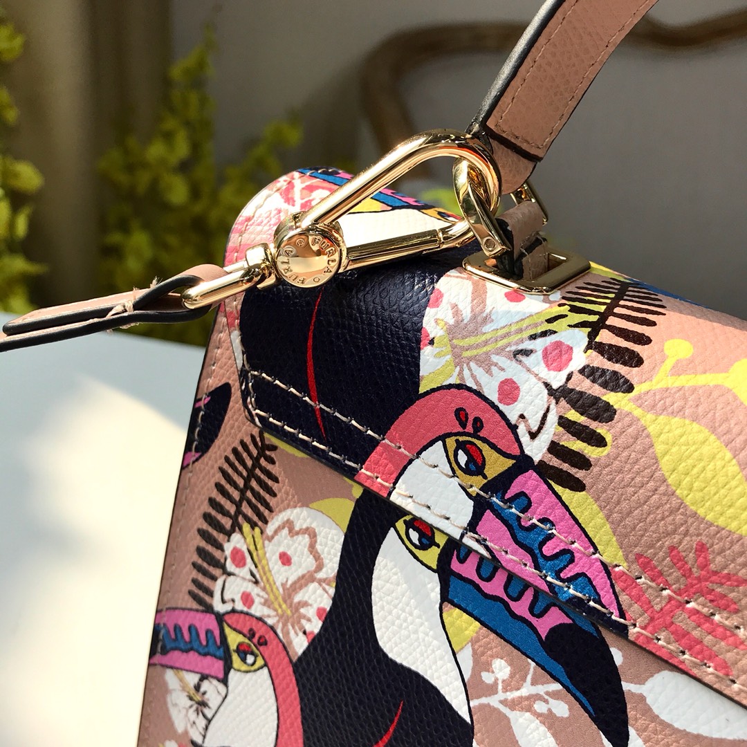 New Flora Jungle Series Women's Bag Beak Parrot Large Tote Shoulder Lock Bag Crossbody Sugar_voghion.com