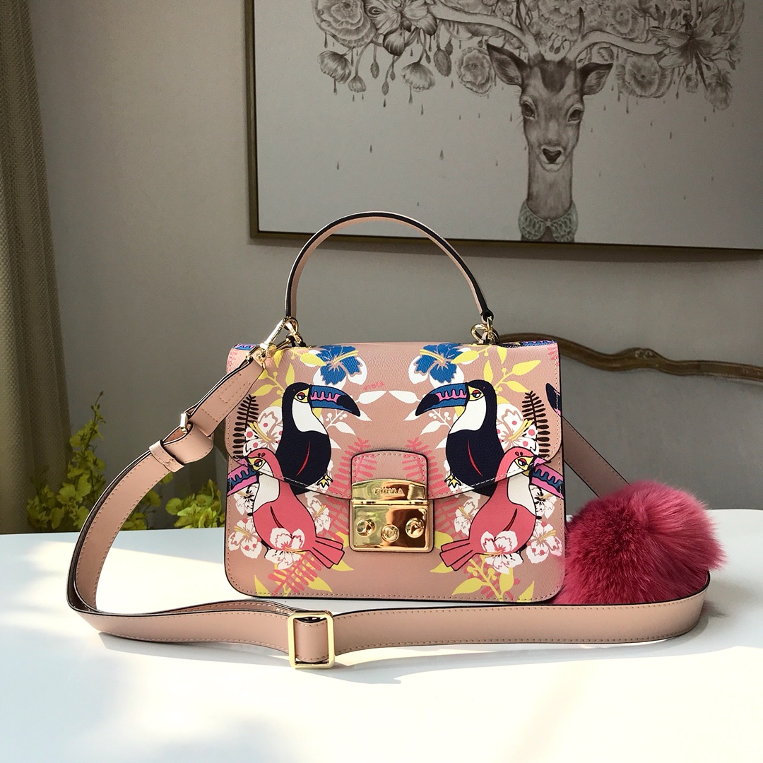 New Flora Jungle Series Women's Bag Beak Parrot Large Tote Shoulder Lock Bag Crossbody Sugar_voghion.com