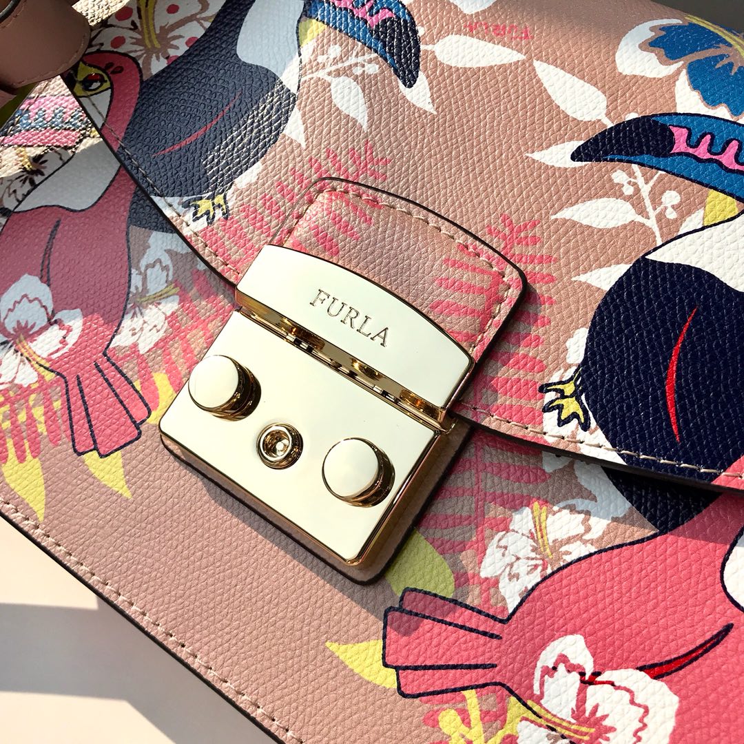 New Flora Jungle Series Women's Bag Beak Parrot Large Tote Shoulder Lock Bag Crossbody Sugar_voghion.com