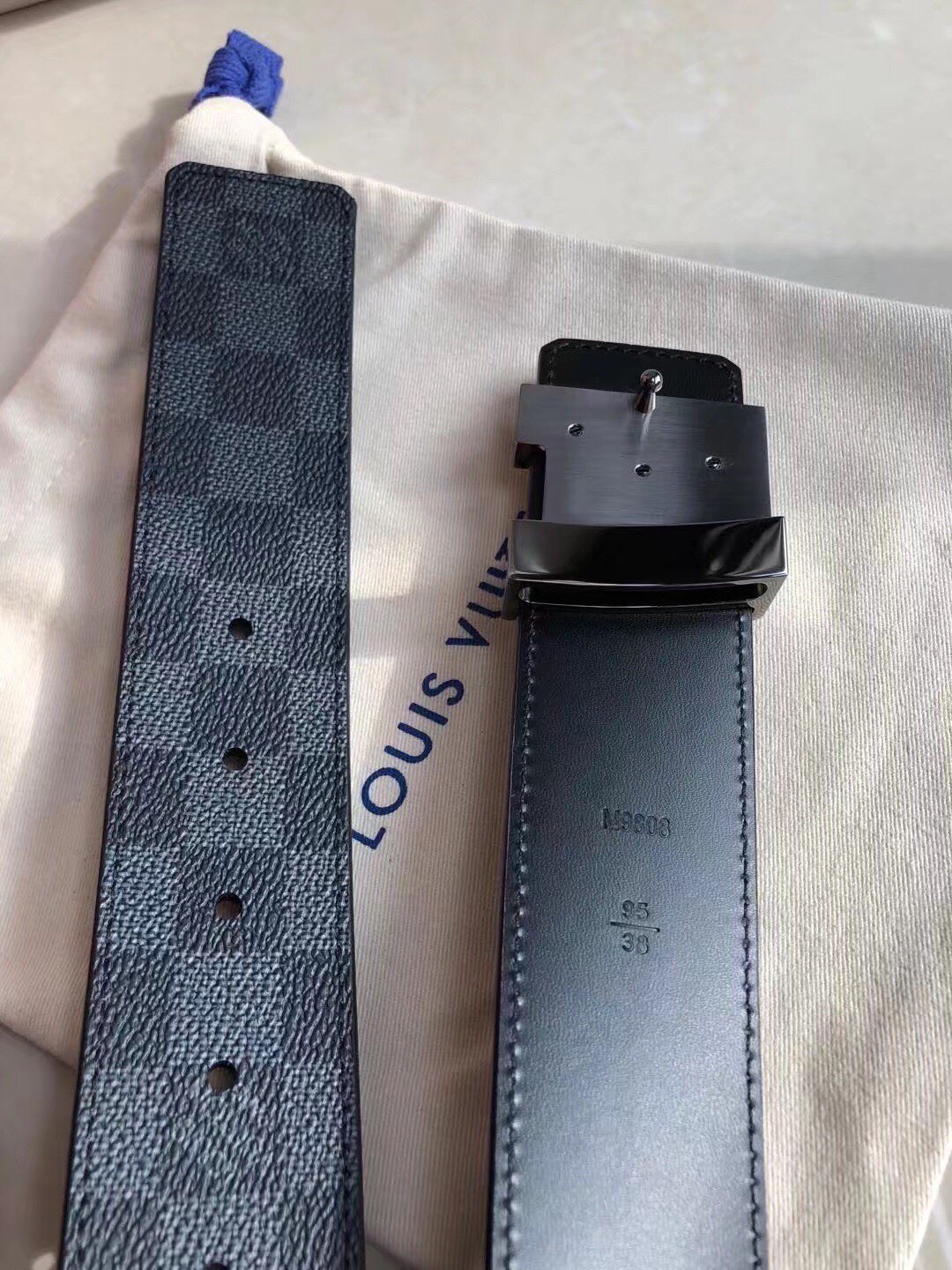 配送专柜全套礼盒包装LV经典啡棋盘格