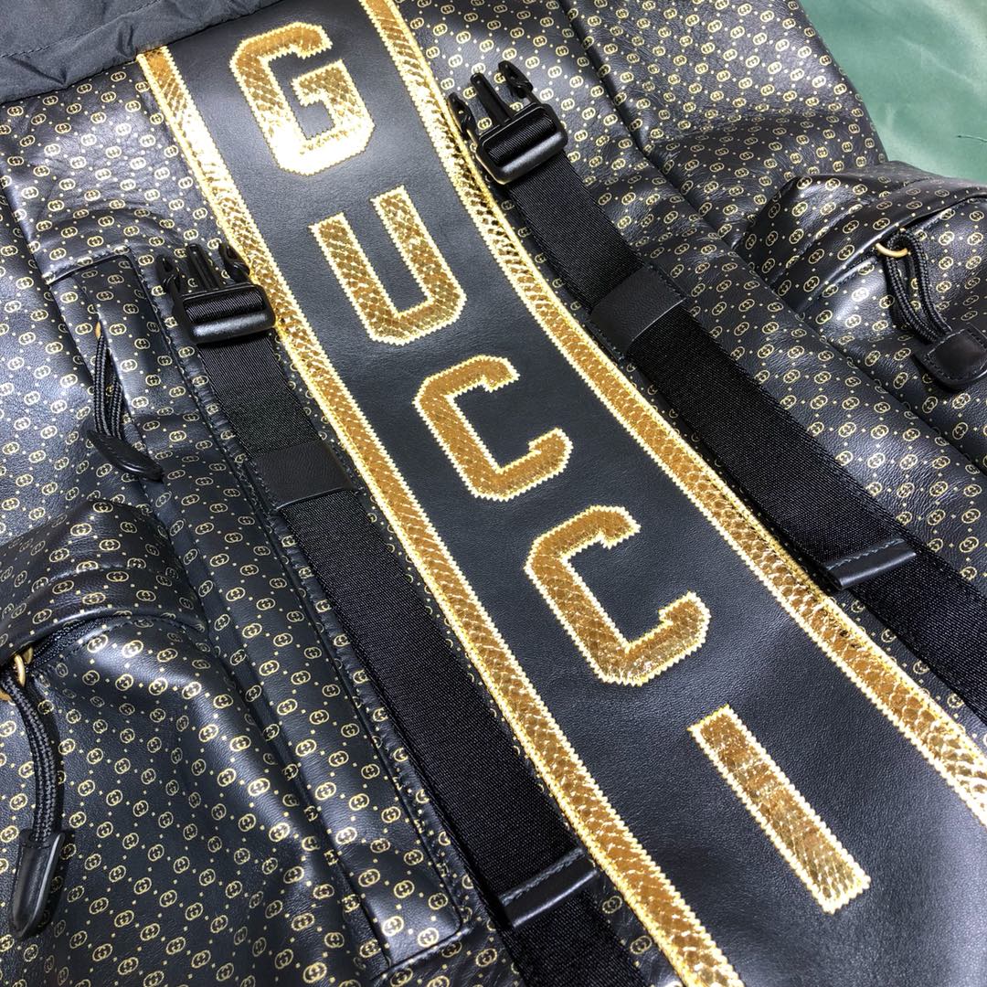 Gucci双肩背包 Gucci-Dapper Dan联名系列背包536413