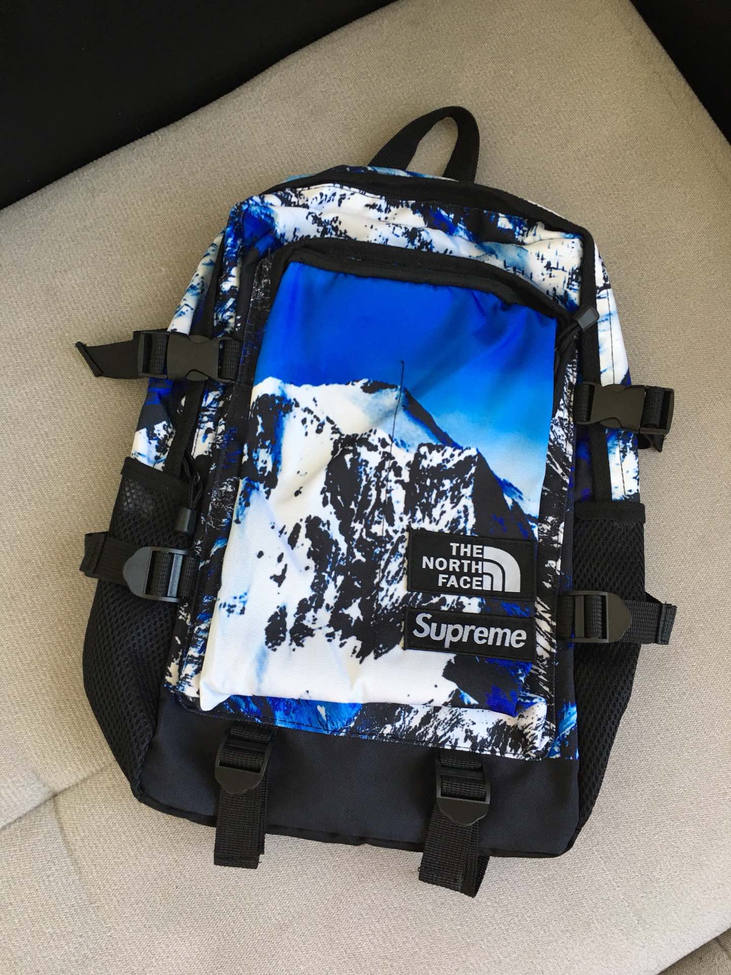 爆款推荐 品质现货supreme Or The North Face 联名款雪山双肩包tnf Backpack 复刻小镇 复刻商贸城 复刻商家导航