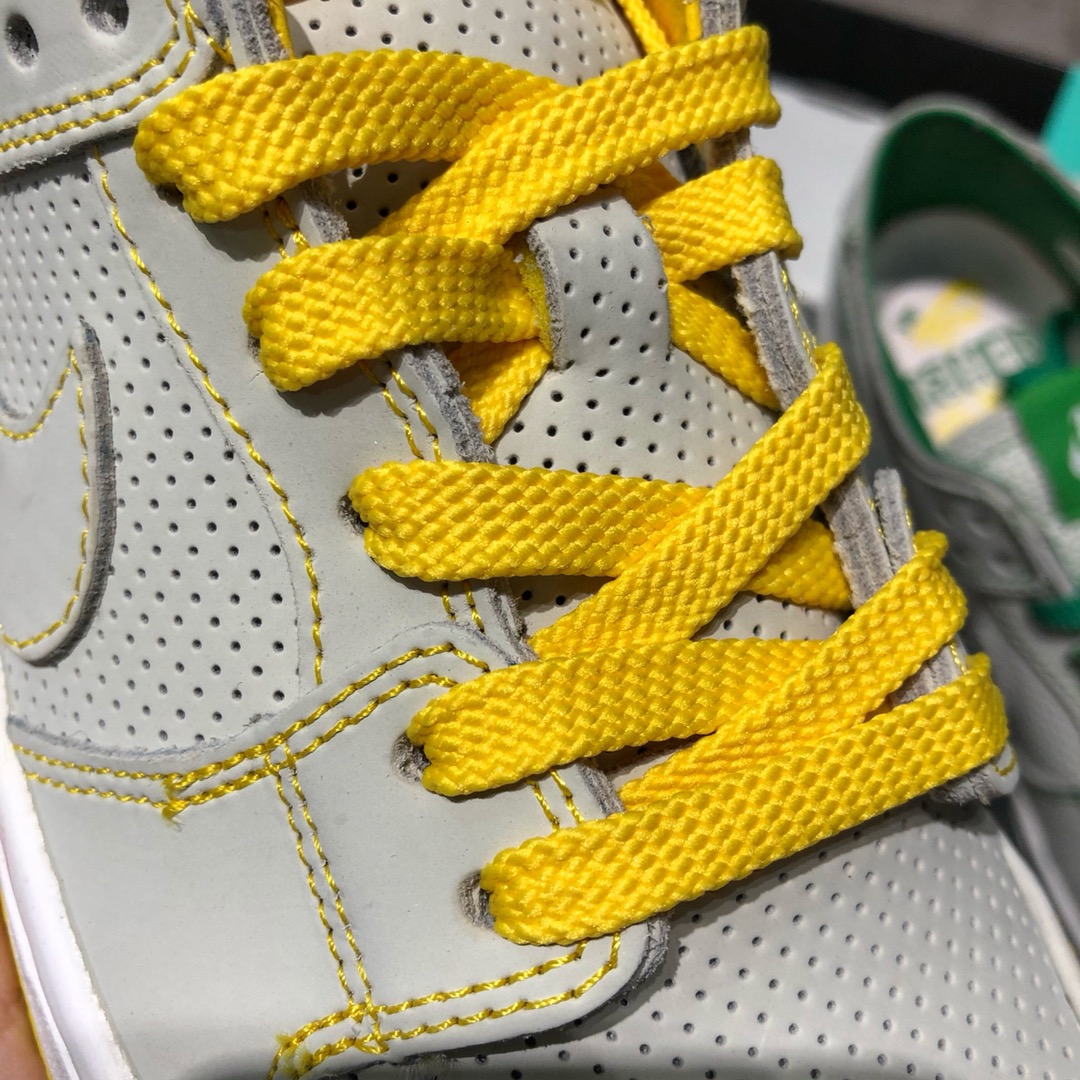 140新款Nike SB Zoom Dunk Low Pro Decon 柠檬黄绿鸳鸯低帮滑板休闲鞋 全头层皮制 内置气垫