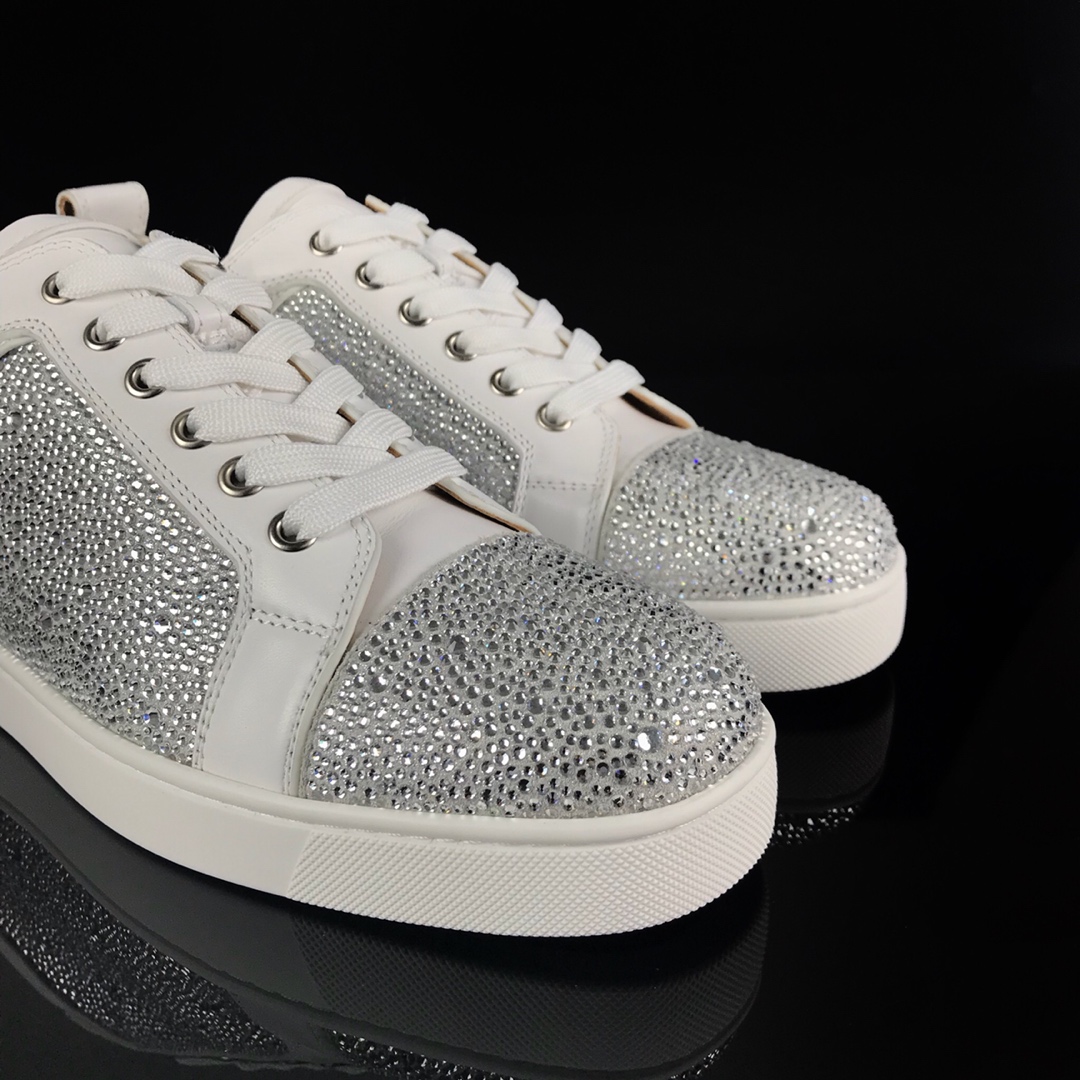 CL lowtop precio de fábrica de diamantes blancos. CL serie de fondo rojo de la generación superior c