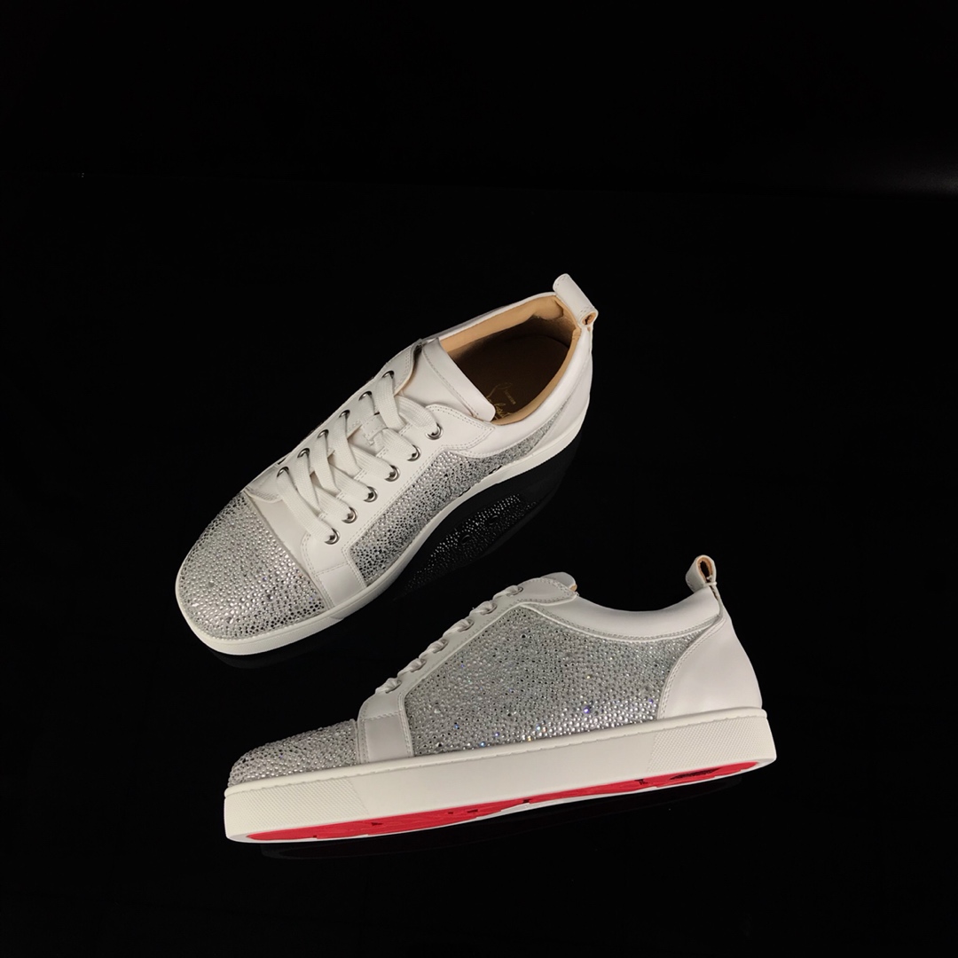 CL lowtop precio de fábrica de diamantes blancos. CL serie de fondo rojo de la generación superior c