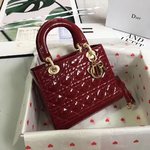 Dior Bags Handbags Calfskin Cowhide Patent Leather Lady