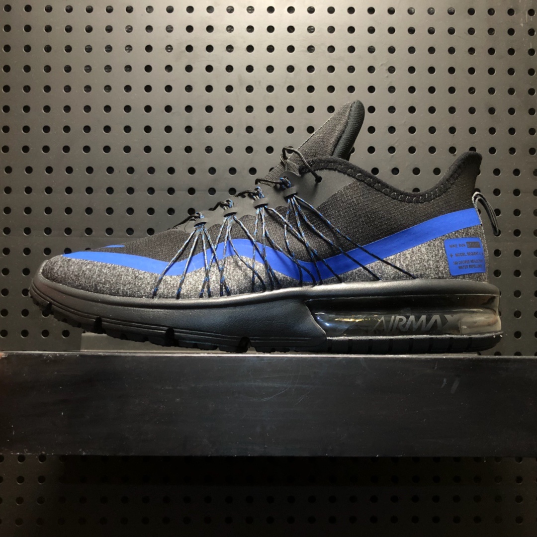 big sale 4b17e 57c76 nike air max sequent 4 utility av3236 Nike Air Max Sequent 4 Utility Black Racing Blue Light Grey
