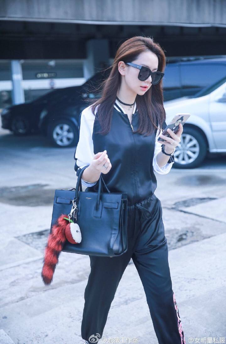 YSL sac de jour 32CM 平纹风琴包 324823黑色