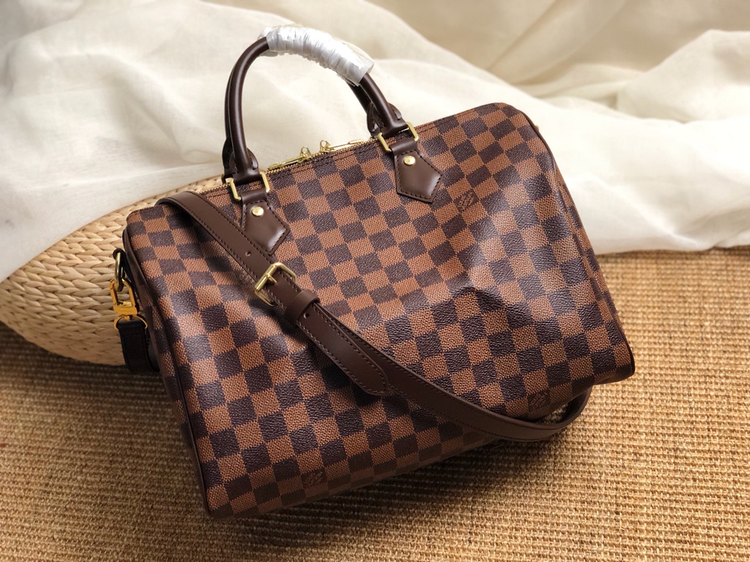 Designer 1:1 Replica
 Louis Vuitton LV Speedy Bags Handbags Damier Ebene Canvas N41367