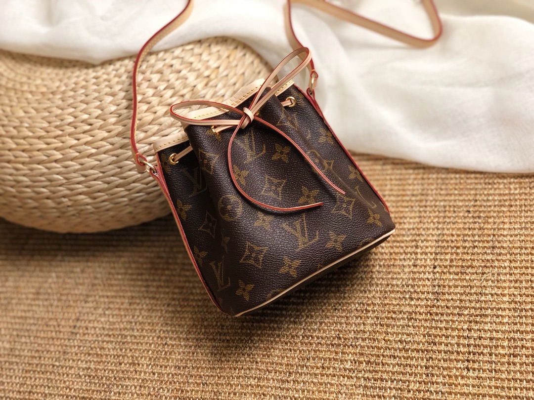 Louis Vuitton LV Nano Noe Bags Handbags Monogram Canvas Mini M41346